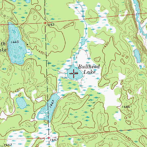 Topographic Map of Bullhead Lake, WI