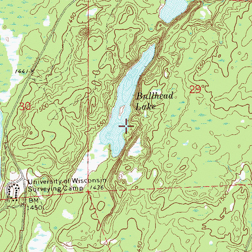 Topographic Map of Bullhead Lake, WI