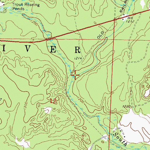 Topographic Map of Dalton Creek, WI