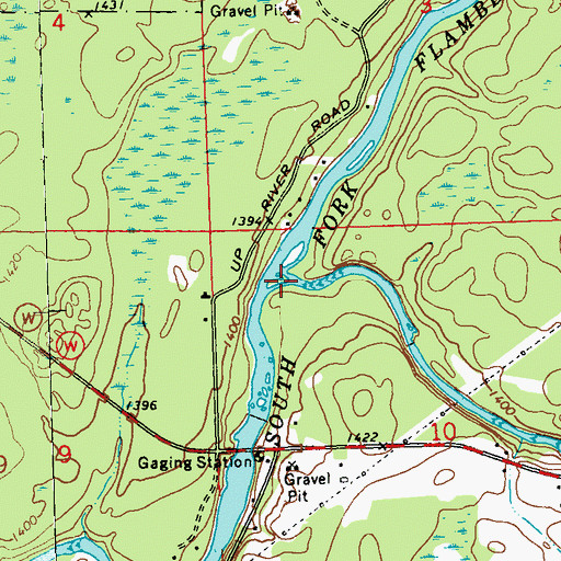 Topographic Map of Elk River, WI