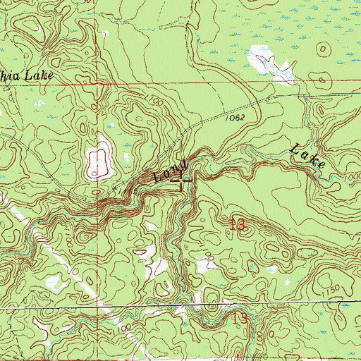 Topographic Map of Jader Creek, WI