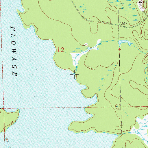 Topographic Map of Johns Creek, WI