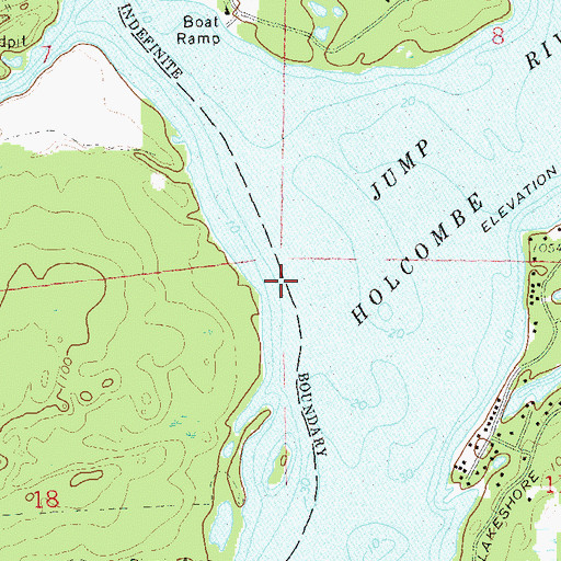 Topographic Map of Jump River, WI
