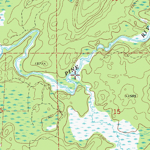 Topographic Map of Kingstone Creek, WI