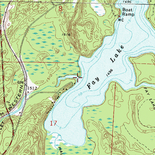 Topographic Map of Long Lake Outlet, WI