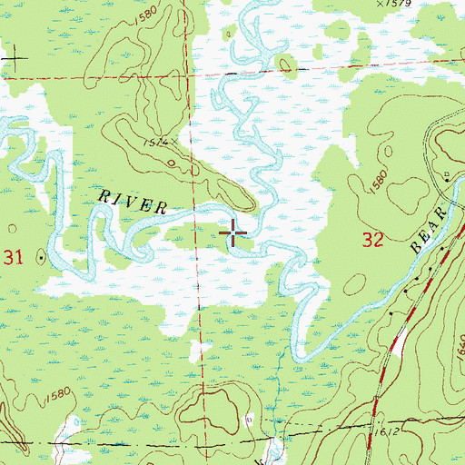 Topographic Map of Manitowish River, WI