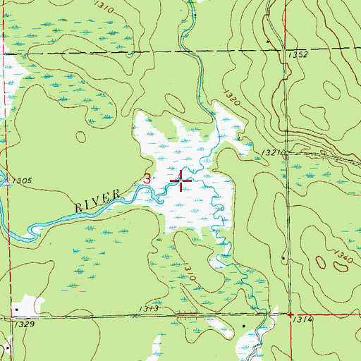 Topographic Map of North Fork Yellow River, WI