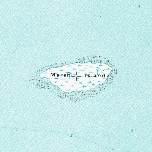Topographic Map of Marsh Island, AL