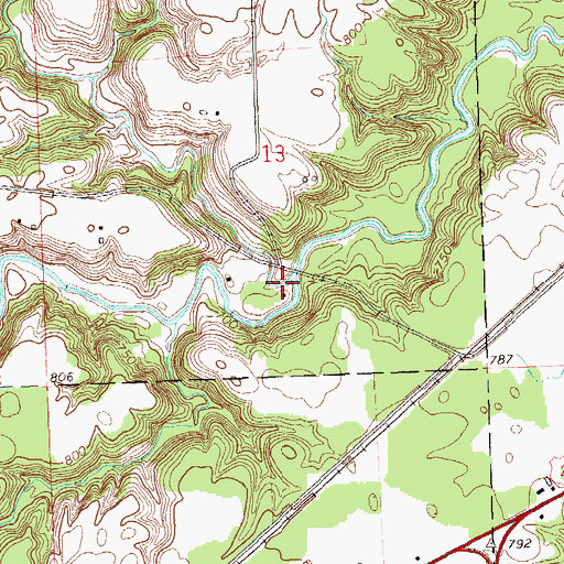 Topographic Map of Pine Creek, WI
