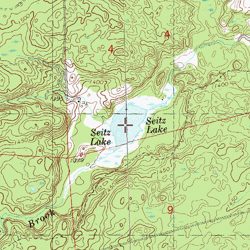 Topographic Map of Seitz Lake, WI
