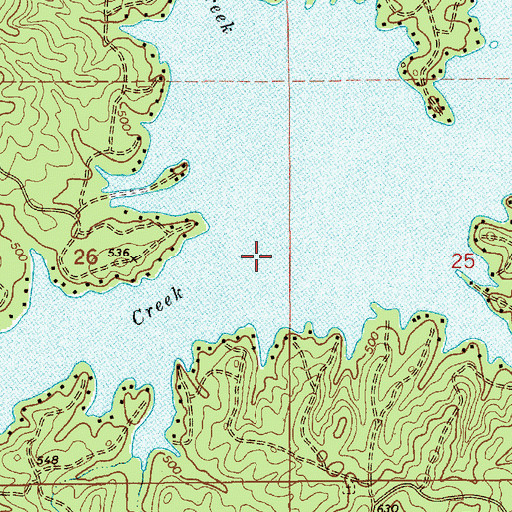 Topographic Map of Parker Creek, AL