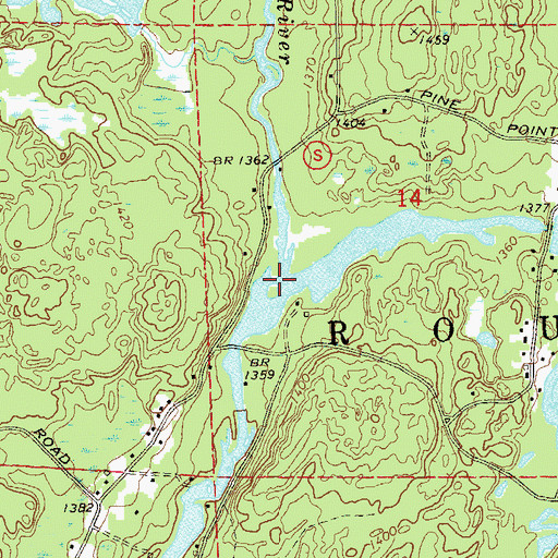 Topographic Map of Teal River, WI