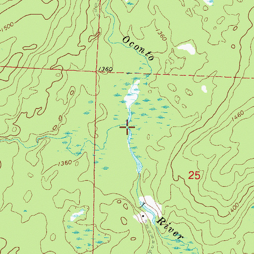 Topographic Map of Torpee Creek, WI