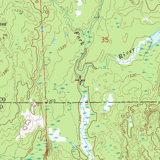 Topographic Map of West Fork Totagatic River, WI
