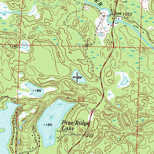Topographic Map of Miriam Lake, WI