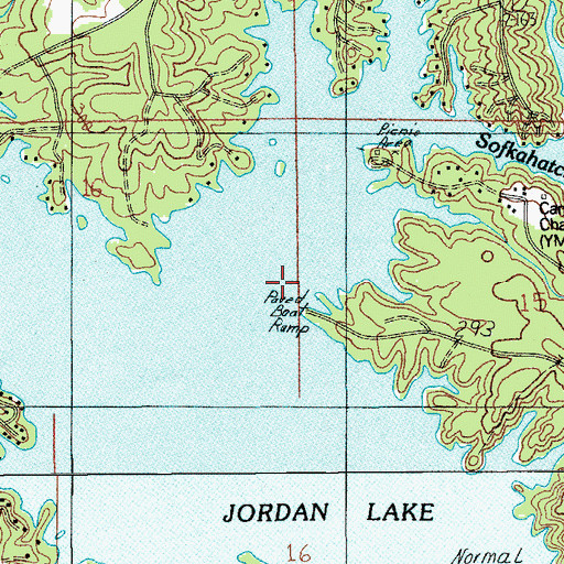 Topographic Map of Sofkahatchee Creek, AL