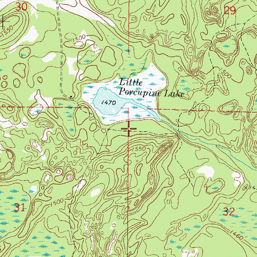Topographic Map of Lauterman Trail, WI