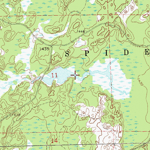 Topographic Map of Lynch Creek Number 5 Waterfowl Area, WI