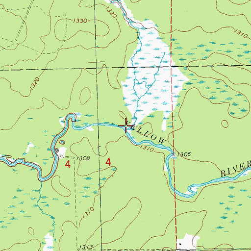 Topographic Map of Mauer Creek, WI