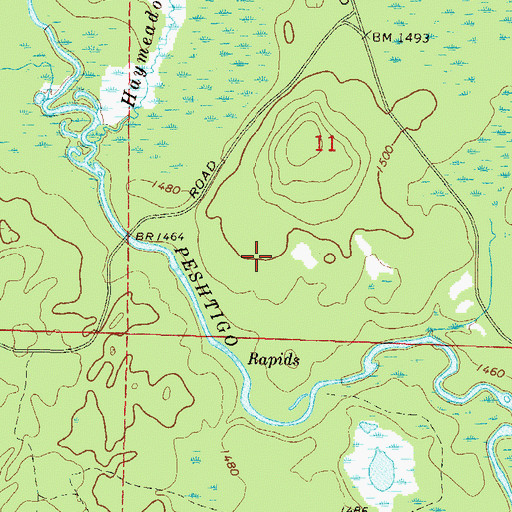 Topographic Map of Dendro Eco Trail, WI