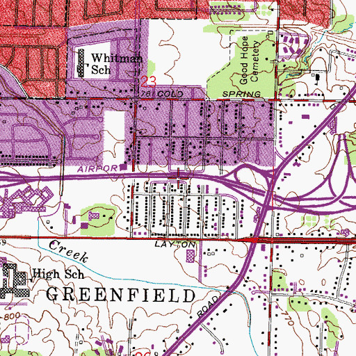 Topographic Map of All-State Equipment Company Heliport, WI