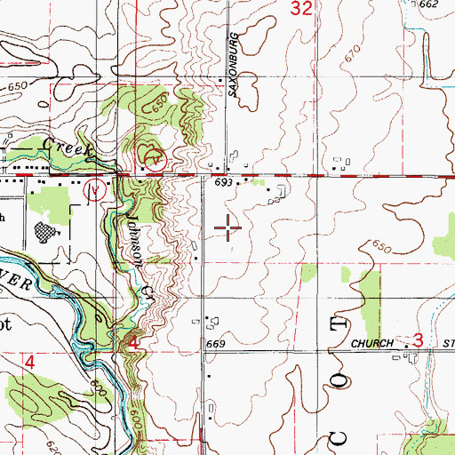 Topographic Map of Mueller Farm-Vintage Aero Airport (historical), WI