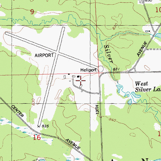 Topographic Map of Sparta/Fort Mc Coy Airport, WI