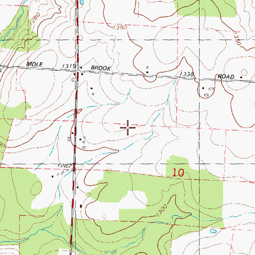 Topographic Map of Flying 'O' Airport, WI