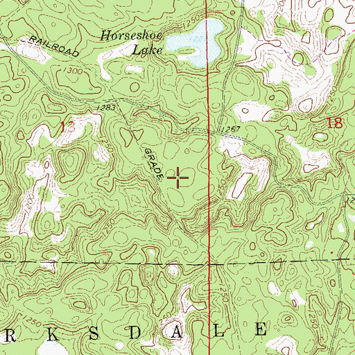 Topographic Map of Bayfield County, WI
