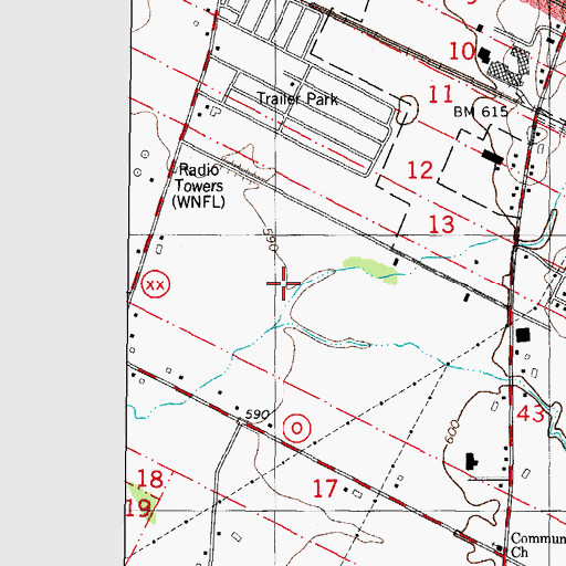 Topographic Map of Brown County, WI