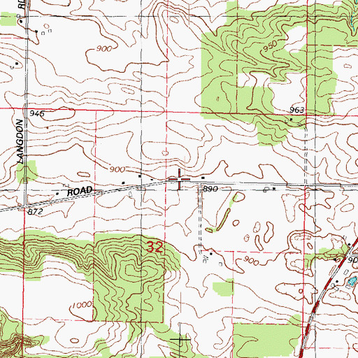 Topographic Map of Columbia County, WI