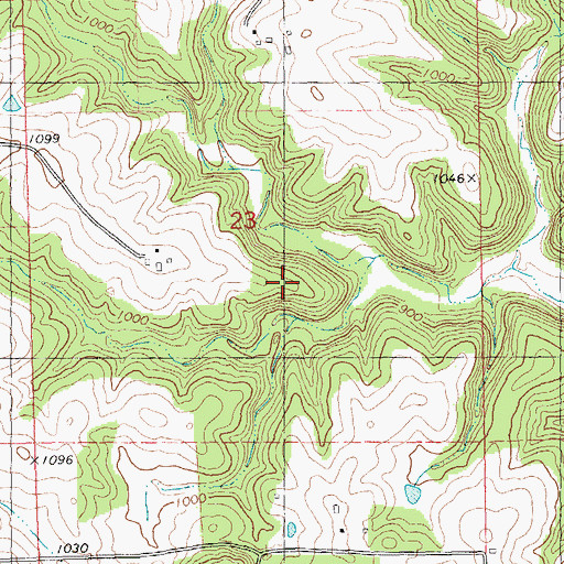 Topographic Map of Crawford County, WI