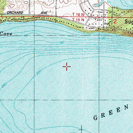Topographic Map of Green Lake County, WI