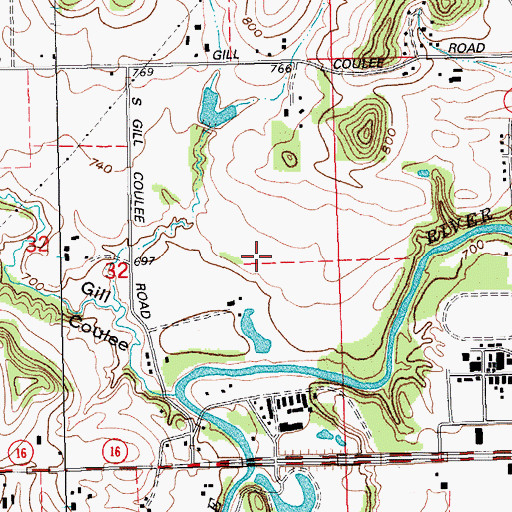 Topographic Map of La Crosse County, WI