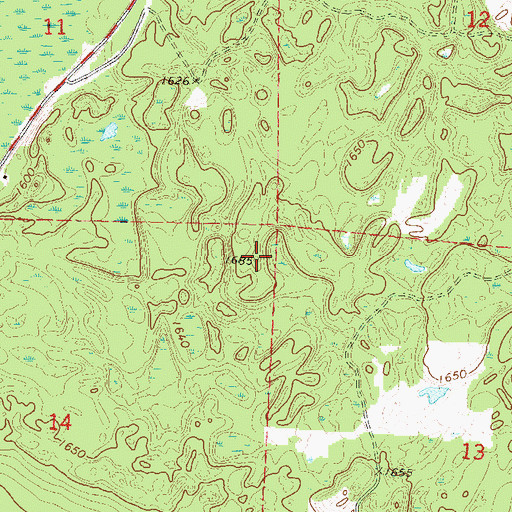 Topographic Map of Langlade County, WI