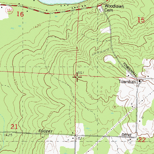 Topographic Map of Lincoln County, WI