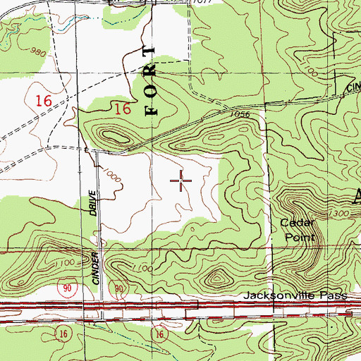 Topographic Map of Monroe County, WI