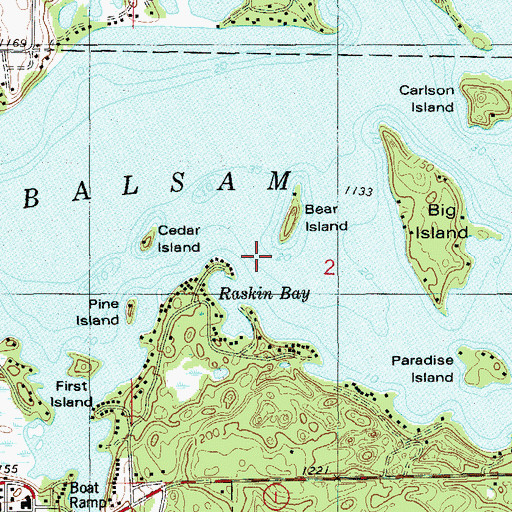 Topographic Map of Polk County, WI
