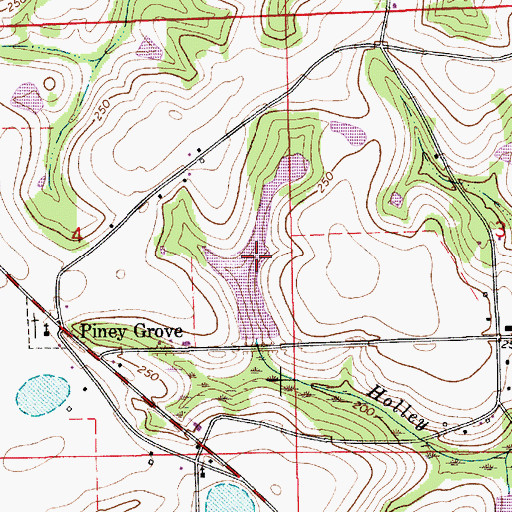 Topographic Map of Ted Averett Lake, AL
