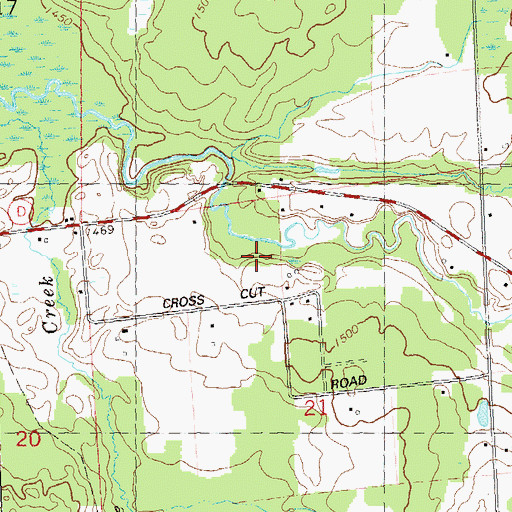 Topographic Map of Price County, WI