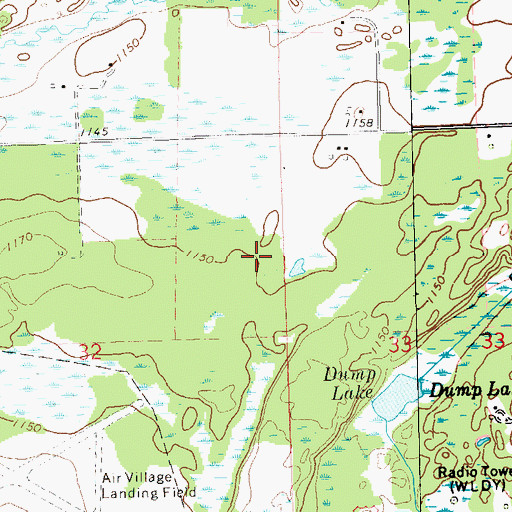 Topographic Map of Rusk County, WI