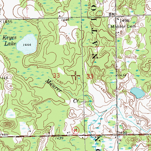 Topographic Map of Taylor County, WI