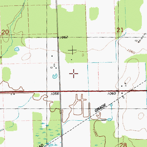 Topographic Map of Wood County, WI