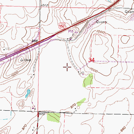 Topographic Map of Brazee Lake, WI
