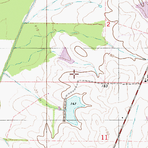Topographic Map of Morning Star Baptist Church, AL