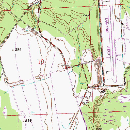 Topographic Map of Osotchi (historical), AL