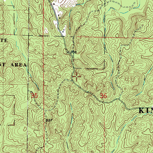 Topographic Map of Cedar Grove Baptist Church (historical), AL