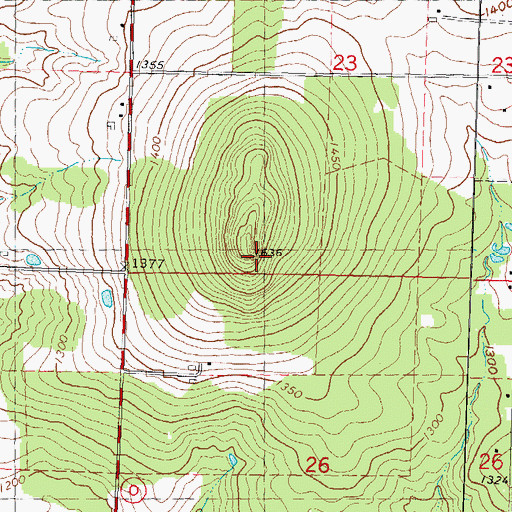 Topographic Map of Marathon Lookout Tower, WI