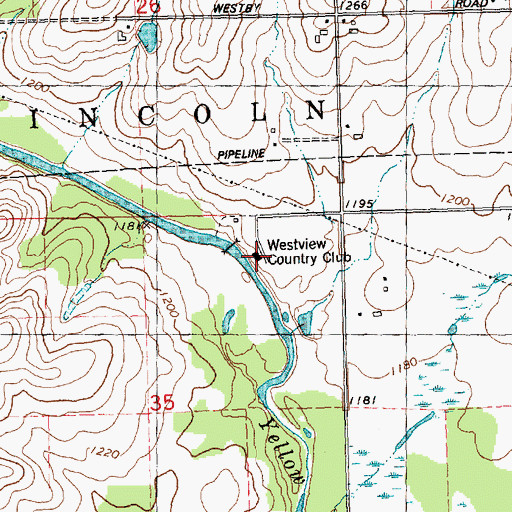 Topographic Map of Westview Country Club, WI
