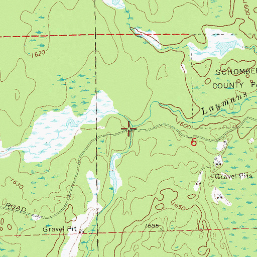 Topographic Map of Lake One Creek, WI